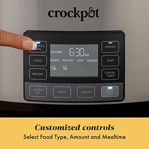 Crock-Pot MyTime 6 Quart Programmable Slow Cooker B08Q