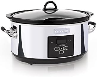 Crock-Pot 7 Quart Programmable Slow Cooker – Polished Platinum B23C