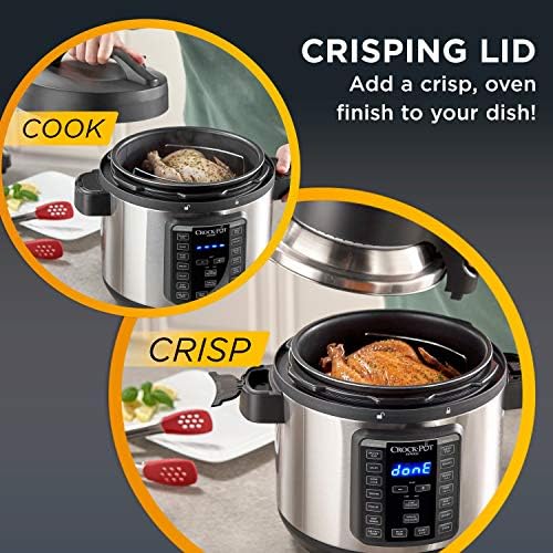 Crock-Pot Express Crisp 8 Quart 10-in-1 Pressure Cooker B06X